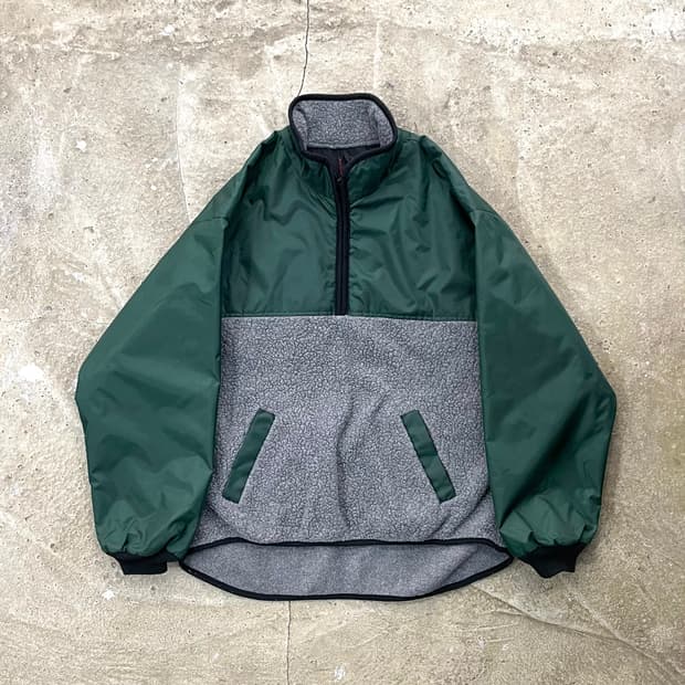 90's 제이크루 스포츠 하프 집 플리스 XL