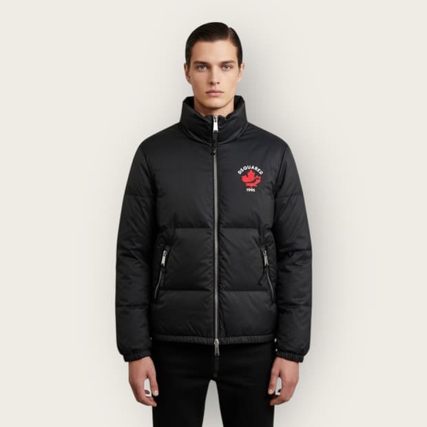 52/ 디스퀘어드2 10AW 800필다운 레드메이플 패딩