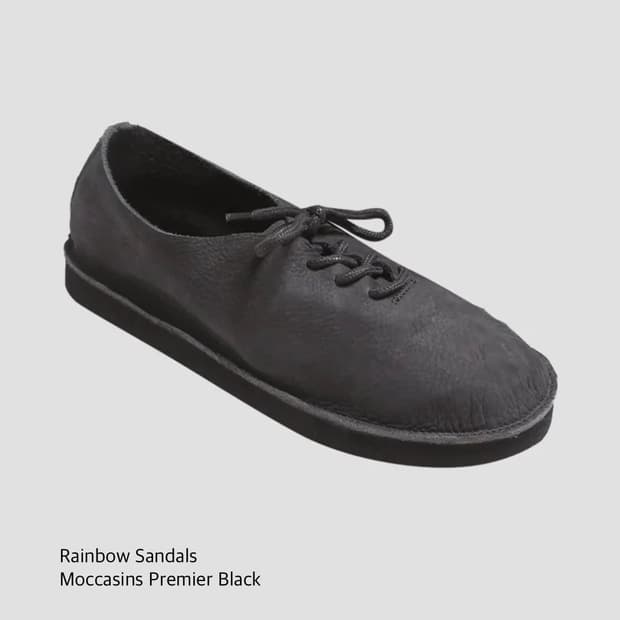 Rainbow Sandals 모카신 프리미어 블랙