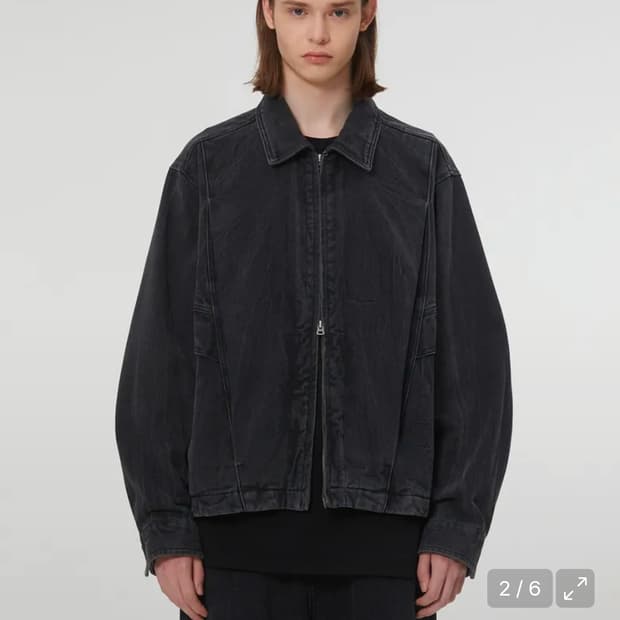 일꼬르소 벌룬핏 블랙데님 자켓