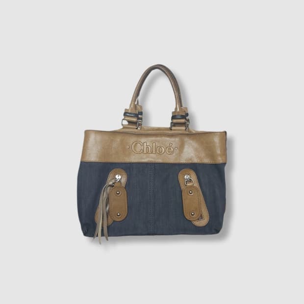 끌로에 인디고 블루 데님 토트백 (정품)