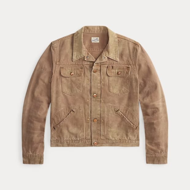 RRL 디스트레스트 캔버스 트러커 재킷