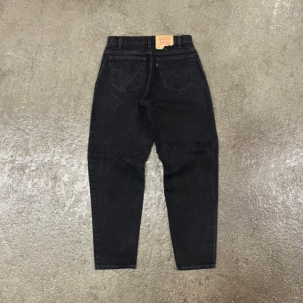 90s USA 리바이스560 테이퍼드핏 블랙진 (31)