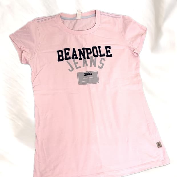 빈티지 빈폴진스 딸기우유 반팔 티셔츠