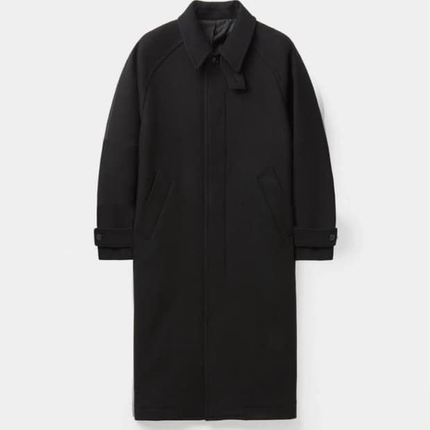 쿠어 벨란디 캐시미어 발마칸 코트 블랙 L