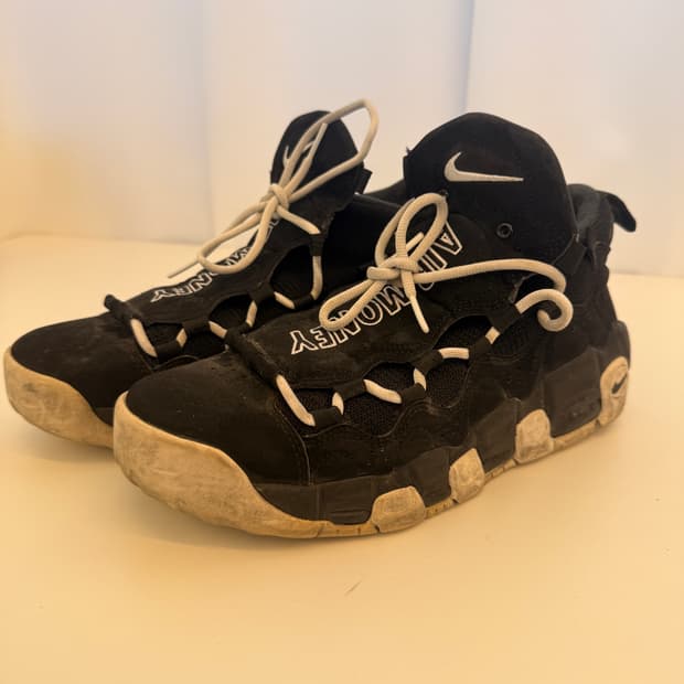 나이키 에어(nike air) 모어 머니 블랙 화이트 270 