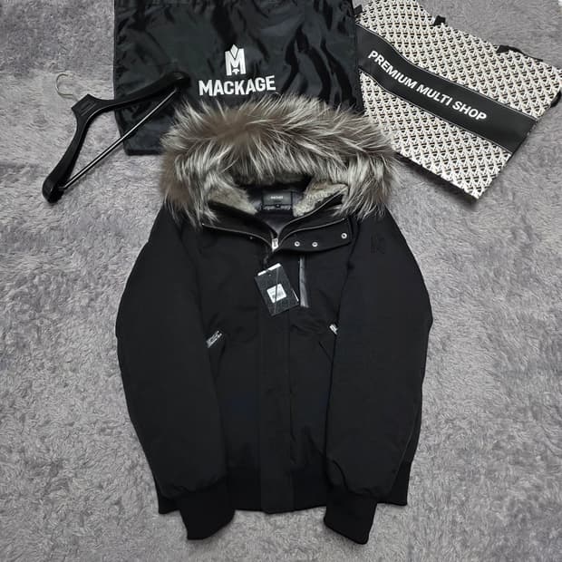 {클로젯}[42][24F/w]맥케이지 딕슨 실버퍼 숏 다운 패딩