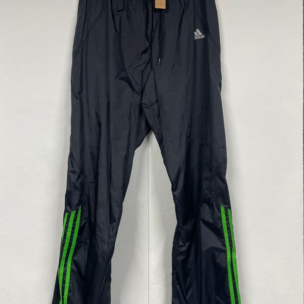 아디다스 그린 삼선 나일론 밴딩 트랙팬츠