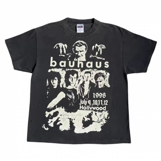 빈티지 90s Bauhaus 티셔츠