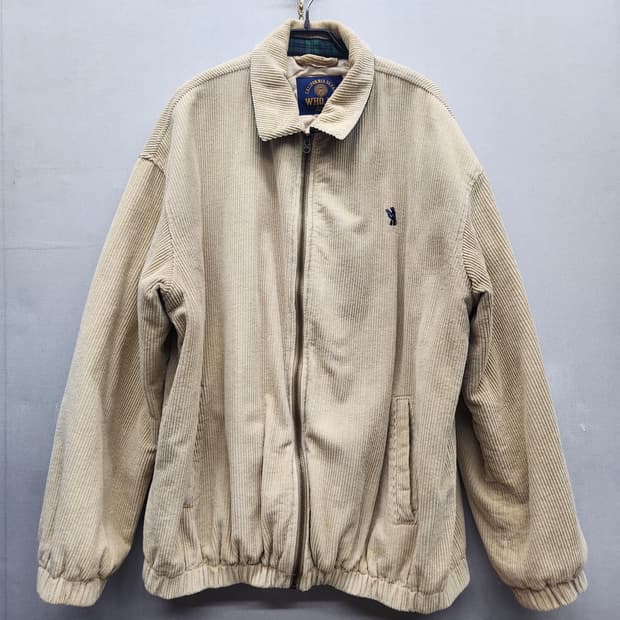 후아유 퀄팅 코듀로이 블루종 점퍼 XL(2XL)