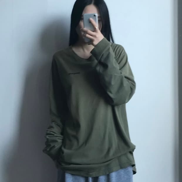 파타고니아 백로고 카키 롱슬리브 긴팔티