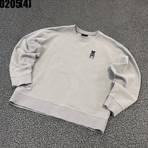 [XS] 라이프워크 불독 자수 맨투맨 티셔츠 0205(4)