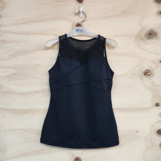 345) 뮬라웨어 메쉬 포인트 민소매 탑