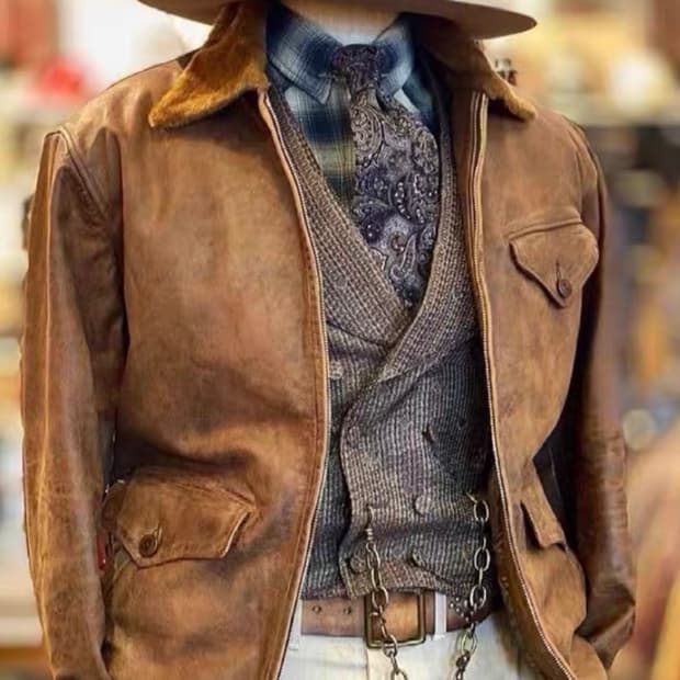 RRL 더블알엘 시어링카라 레더 뉴스보이 봄버자켓 xl