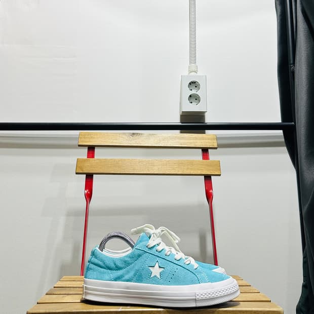 230) 컨버스 운동화 여성 여자 신발 원스타 스웨이드 블루