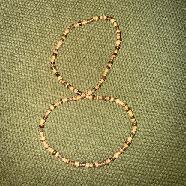 핸드메이드 우드비즈 목걸이&팔찌