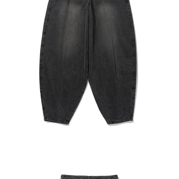 낫포너드 와이드 벌룬 데님