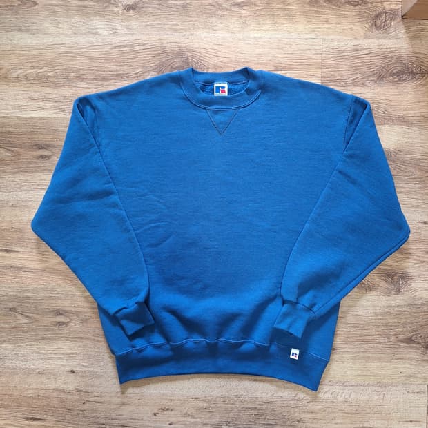 90s 러셀 스웻셔츠 블루 L사이즈