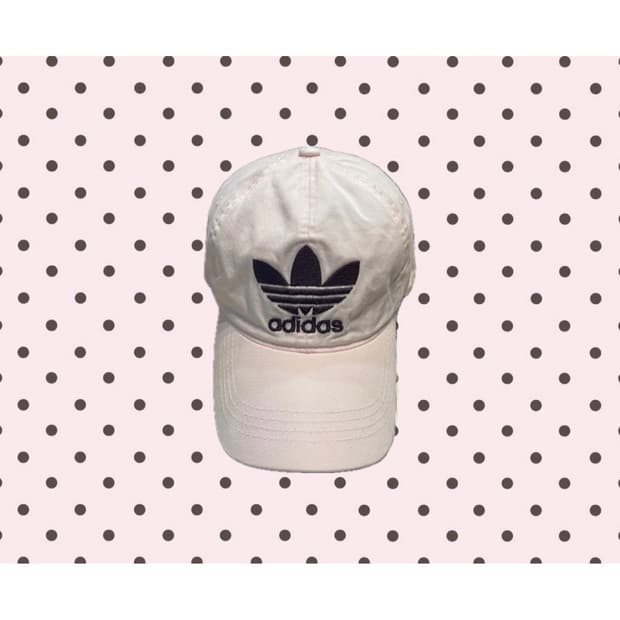 아디다스 빈티지 딸기우유 핑크 연분홍 캡모자 