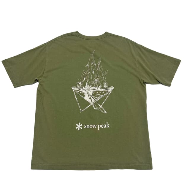 (M)스노우피크 X 저널스탠다드  티셔츠 camp fire t-shirt