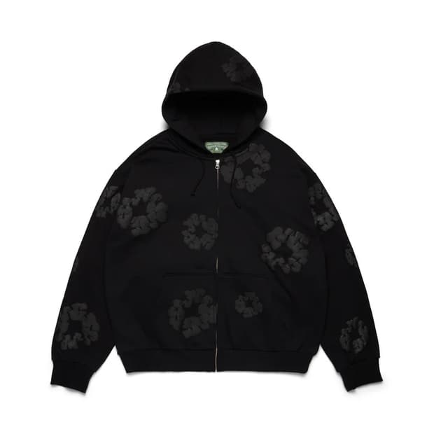 (새상품) 데님티어스 블랙 후드집업 M