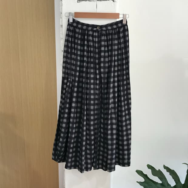 Comme des garcons check skirt