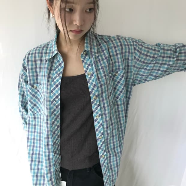 쿨 체크 셔츠 