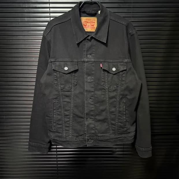 리바이스 블랙 트러커 자켓