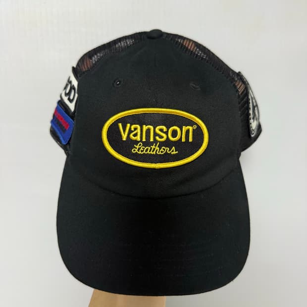 슈프림 x 히스테릭 글래머 x 밴슨 레더 메쉬 백 6-패널 블랙 - 24