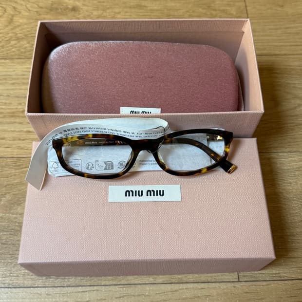 미우미우 레오파드 하바나 안경테 새상품