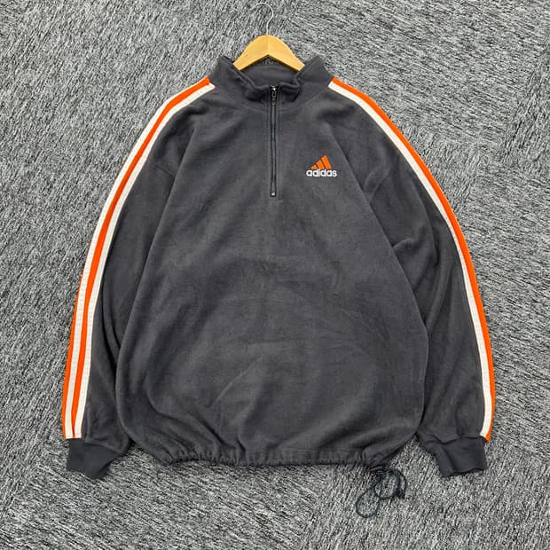 (XL)90'S 아디다스 반집업 후리스-M1278