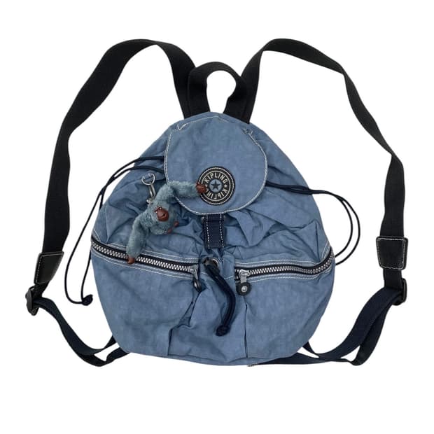 키플링 y2k 뮤트블루 보부상백팩