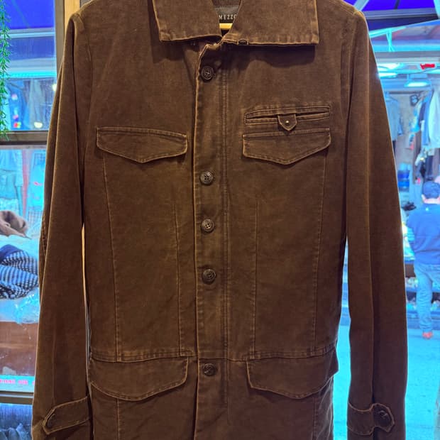 인터메조 브라운 스웨이드 자켓 