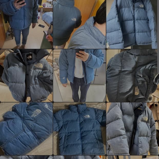 노스페이스 데님 눕시