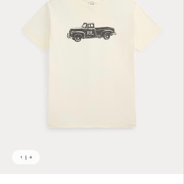 RRL 트럭 저지 티셔츠 L새상품