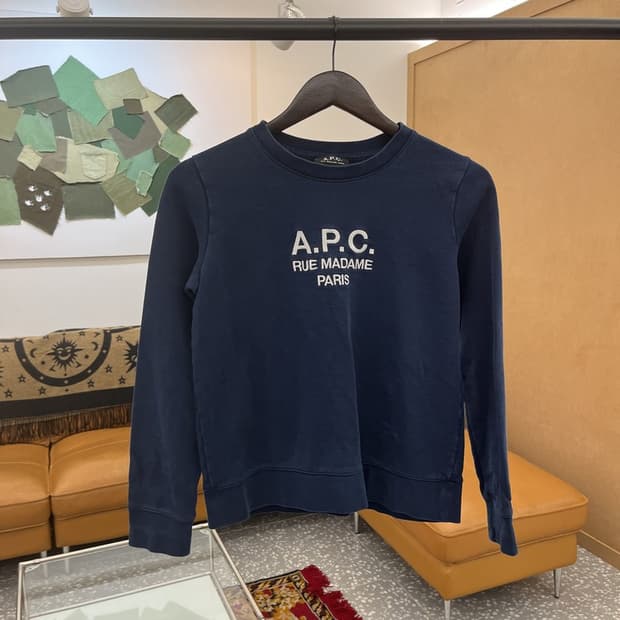 아페쎄 A.P.C 자수로고 스웻셔츠 맨투맨 85 C05396