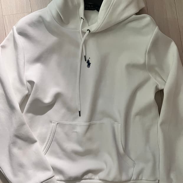 폴로 정품 흰색 후드티(신형)
