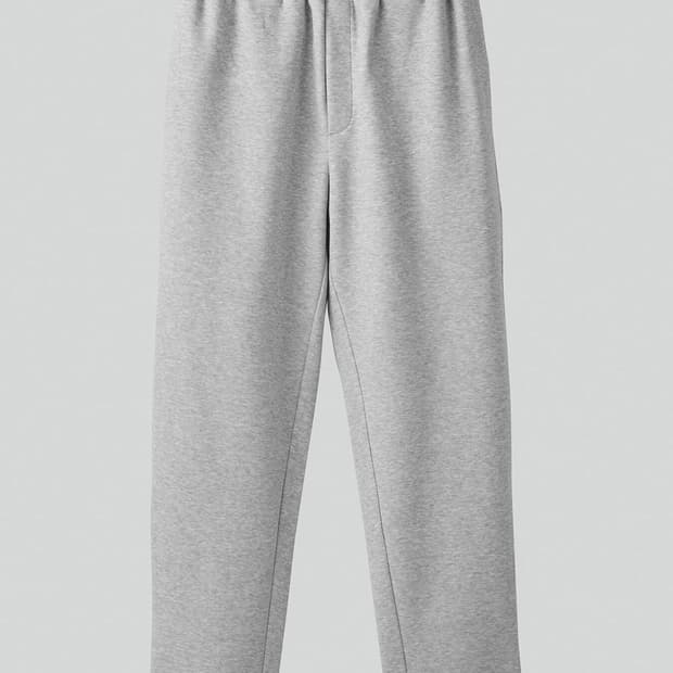 렉토 와이드 밴딩 루즈핏 스웻 팬츠 그레이