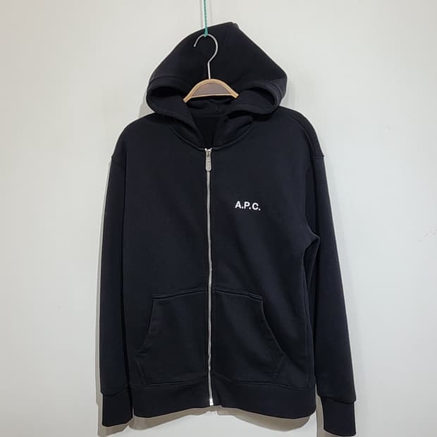 (S) 아페세 후드집업 블랙 APC 후드티셔츠 맨투맨