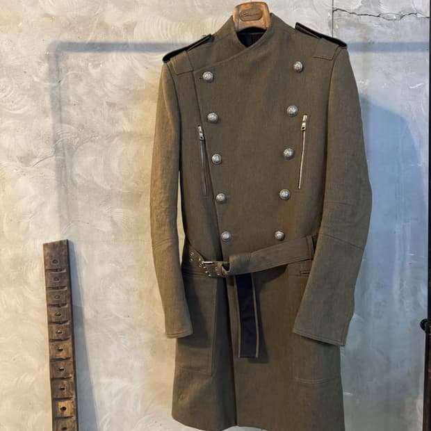 BALMAIN 발망 커버트울 더블코트 100