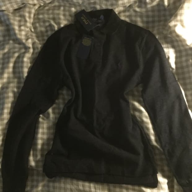 폴로 진그레이 포니 롱슬리브