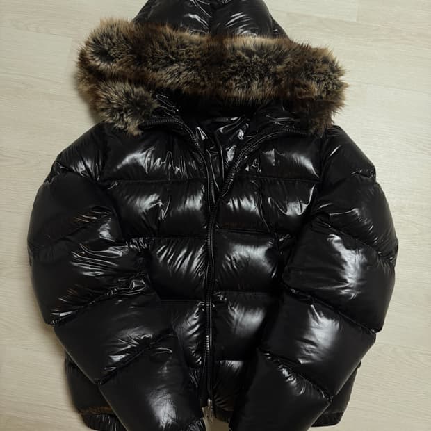 자라 유광 퍼 패딩 S