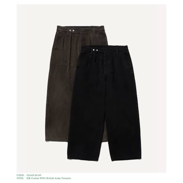 a.presse 아프레쎄 WW2 실크코튼브리티쉬 아미트라우저 블랙