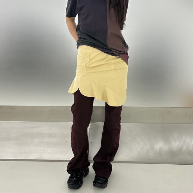 Armani cotton unbalance skirt