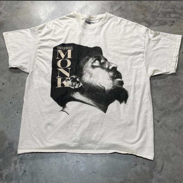 thelonious monk 몽크 빈티지 밴드티 XL