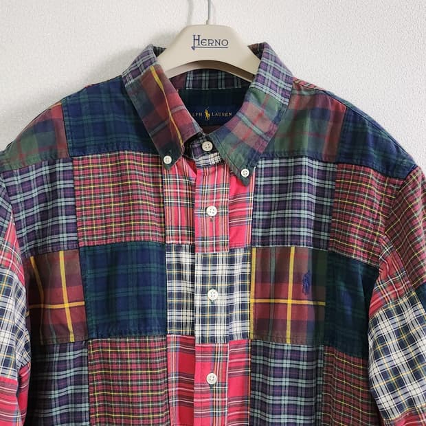 폴로랄프로렌 패치워크셔츠 (L