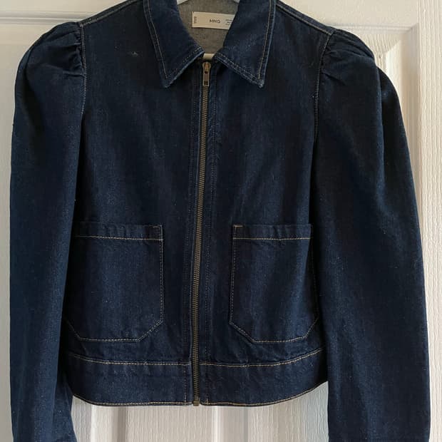 MANGO 데님 셋업(지퍼재킷/벨트스커트)