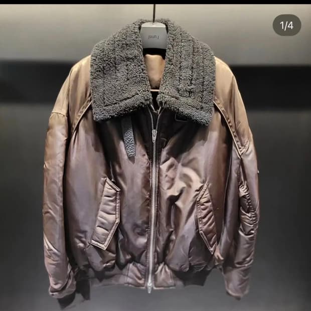 준지 juun.j 브라운 마원 무스탕(Ma-1 무스탕) 48