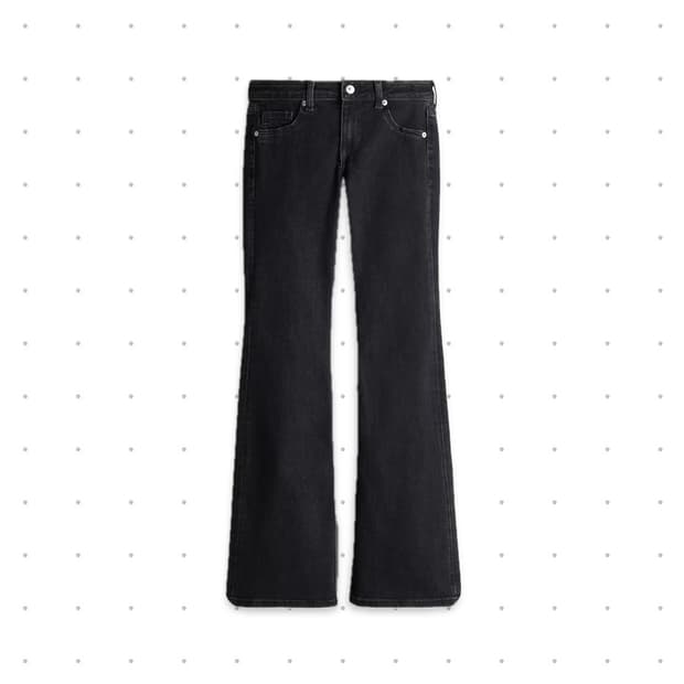 LOW RISE FLARE JEANS