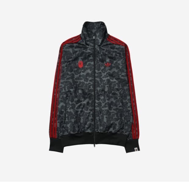 아디다스 x 베이프 올오버 프린트 트랙 탑 블랙-KR 사이즈